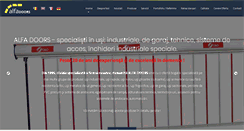 Desktop Screenshot of alfadoors.ro