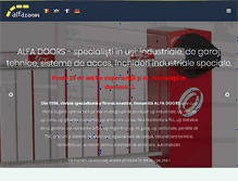Tablet Screenshot of alfadoors.ro